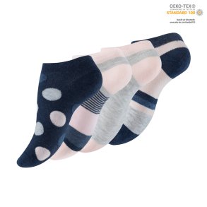 4-pak dame ankelstrmper 