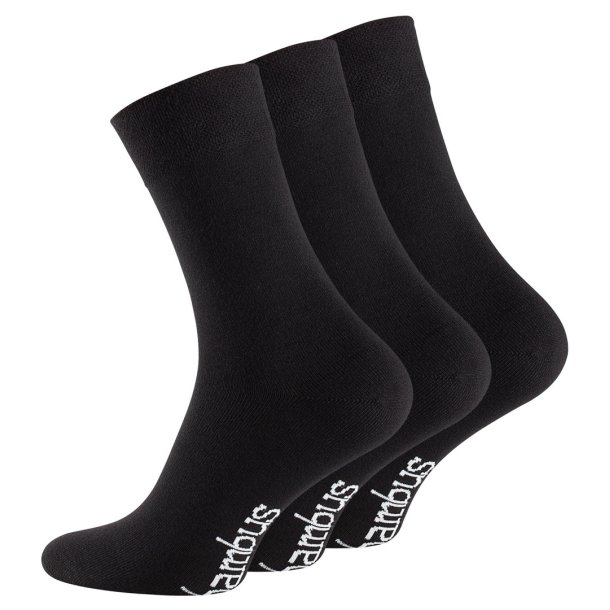 3-pak sorte unisex bambusstrmper