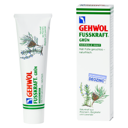 Gehwol Fusskraft Pleje Creme (grn) 125 ml  til svedige, trtte fdder